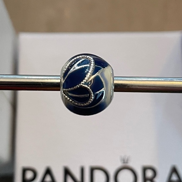 Authentic Pandora Blue wings butterfly charm new retired - Picture 2 of 5